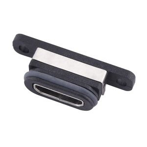 Nhà Sản Xuất <span class=keywords><strong>Micro</strong></span> <span class=keywords><strong>USB</strong></span> 5Pin Kín Nước Ổ Cắm Ngang Loại Ip68 Nối Chống Thấm Nước - Product Image 3