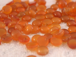 Cabochon in agata color ambra perle di pietra sciolte in agata di miele 10mm - Product Image 6