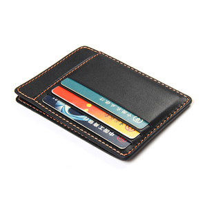 RFID Blocking Real Leather Slim Pocket Credit Card Holder <b>Cash</b> Coin <b>Wallet</b> - Product Image 3