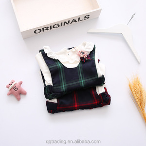 Coreano maniche lunghe in cotone lasciare due stili principessa nuovo modello 2 anno di età bambina <span class=keywords><strong>vestito</strong></span> pari - Product Image 4