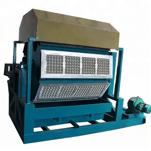 Machine de plateau d'oeufs utilisée de recyclage de papier de rebut/ligne de production automatique de plateau d'oeufs de pulpe de papier/petite machine faisant le plateau d'oeufs