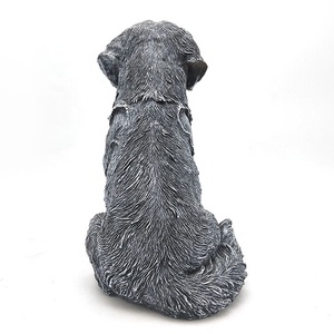Design moderne décoration de jardin résine extérieure <span class=keywords><strong>labrador</strong></span> noir statue figurines de chien en <span class=keywords><strong>gros</strong></span> - Product Image 5