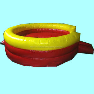 Fou Redeo <span class=keywords><strong>Rouge</strong></span> Bull D'équitation Avec Gonflable <span class=keywords><strong>Tapis</strong></span> - Product Image 1