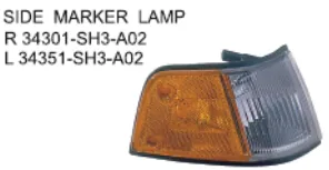 OEM 34301-SH3-A02 34351-SH3-A02 POUR HONDA CIVIC COUPÉ CRX 88-89 Auto Voiture lampe de marqueur de côté de feu de position latéral