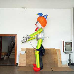 กลางแจ้งCustom Made InflatableเดินJokerเครื่องแต่งกายInflatable <span class=keywords><strong>Clown</strong></span>การ์ตูนหุ่น - Product Image 6