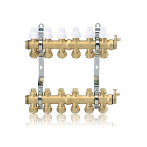 Zhejiang fabbrica di controllo manuale in ottone valvola collettore acqua DN25 in ottone <span class=keywords><strong>collettori</strong></span> 16mm Pex tubo <span class=keywords><strong>riscaldamento</strong></span> <span class=keywords><strong>pavimento</strong></span> Pex tubo - Product Image 2