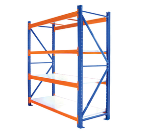 Estantería de Almacenamiento de Acero de 4 Niveles de Alta Resistencia, Venta al por Mayor de Fábrica, Estante de Almacenamiento de <span class=keywords><strong>Metal</strong></span> - Product Image 5