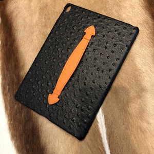 Funda de Cuero Genuino con Diseño de Avestruz para <span class=keywords><strong>iPad</strong></span> Pro 10.5 con Asa, a Prueba de Polvo, Opción de Logotipo Personalizado - Product Image 3