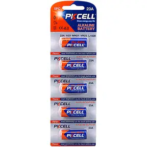 PKCELL High Quality 12v Non Rechargeable 23A A23 LR23A Super Alkaline Battery