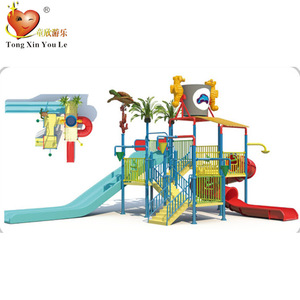 Mới Đến Chất Lượng Cao Đầy Màu Sắc Trẻ Em Nhà Nước Trượt Nước Công Viên Nước Sân Chơi Phổ Biến Với Trẻ Em - Product Image 3