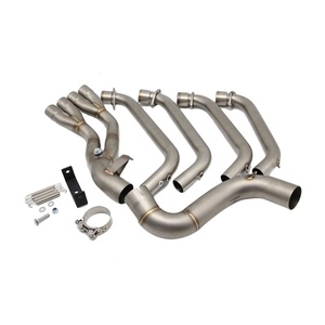CBR650 Sistema completo de escape Silenciador de escape de motocicleta Tubo medio para CBR650F CBR650 <span class=keywords><strong>CB650F</strong></span> - Product Image 4