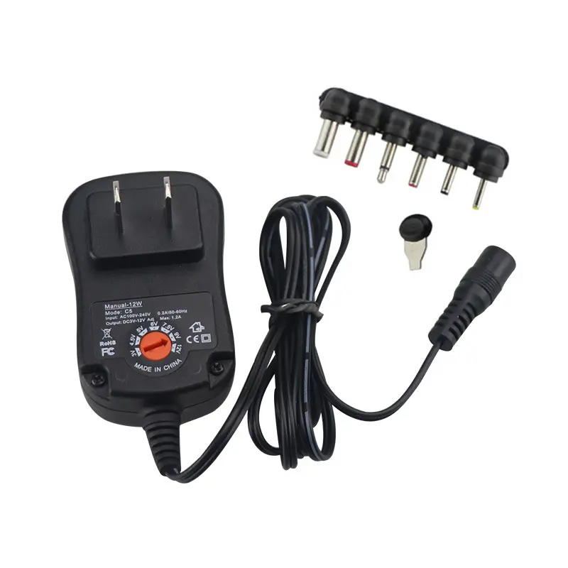 12W 30W Universal Power Supply Adapter 3V/4.5V/5V/6V/7.5V/9V/12V With 6 Adapter Tips for Household Electronics Routers