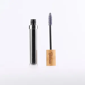 Natural bamboo empty mascara tube eyelashes lip gloss cream tube double wall vials bottle with bamboo lip