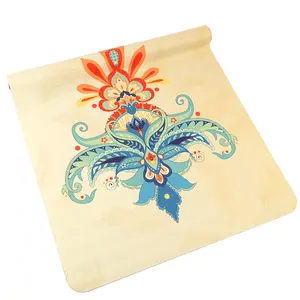 Оригинальный Эко-коврик для йоги и лучшие товары для йоги, трафаретная печать на Ковриках для йоги