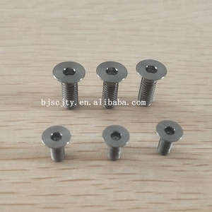 Tornillo de disco de <span class=keywords><strong>freno</strong></span> de rosca M4 de titanio Gr5 ANSI y perno avellanado de titanio de cabeza hexagonal estándar <span class=keywords><strong>DIN</strong></span> - Product Image 6