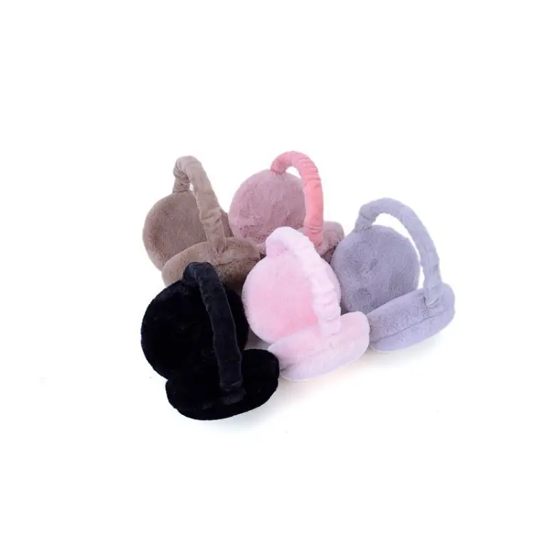 Shrinkable And Foldable Arctic Suede Fabric Unisex Winter Earmuff