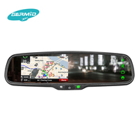 Win CE System Navegador GPS para espejo retrovisor de coche de 4,3 pulgadas con detector de radar, radar de penetración en el suelo