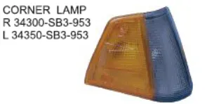 OEM 34300-SB3-953 34350-SB3-953 para HONDA CIVIC 84-85 Auto lámpara de esquina Luz