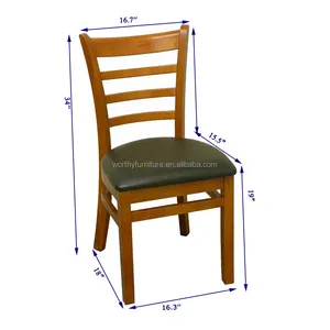 W245 核桃颜色休闲梯子回山毛榉木制小酒馆椅子
