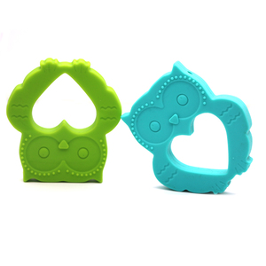 Búho mirando COLLAR COLGANTE silicona joyería para <span class=keywords><strong>mamá</strong></span> BPA libre al por mayor - Product Image 1