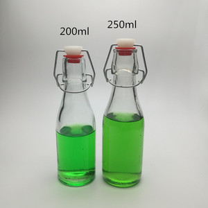 250 ml 500 ml 1000 ml <span class=keywords><strong>de</strong></span> <span class=keywords><strong>vidrio</strong></span> hermético botella <span class=keywords><strong>de</strong></span> agua jugo tapa abatible - Product Image 4