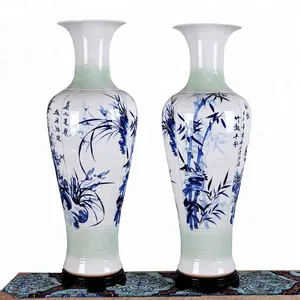 Suolide handpainting tall floor ceramic large decorative vase