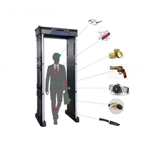 Pintu Detektor Logam Lengkung untuk Pemeriksaan Keamanan Seluruh Tubuh dengan Fitur Otomatis Sensitivitas Tinggi Terbuat dari Baja Tahan Karat