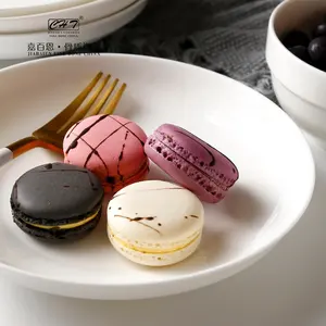Декоративные персонализированные керамические обеденные тарелки из костяного фарфора/Тарелка с логотипом под заказ для супа