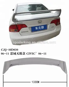 Задний спойлер CZJ для Honda Civic 06-2011, задний спойлер автомобиля MUGEN