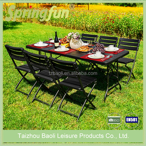 OFFRE SPÉCIALE 78CM HDPE EN PLASTIQUE Design En <span class=keywords><strong>Bois</strong></span> Jardin <span class=keywords><strong>Balcon</strong></span> Salon Patio Tables de Jardin <span class=keywords><strong>Ensemble</strong></span> - Product Image 3