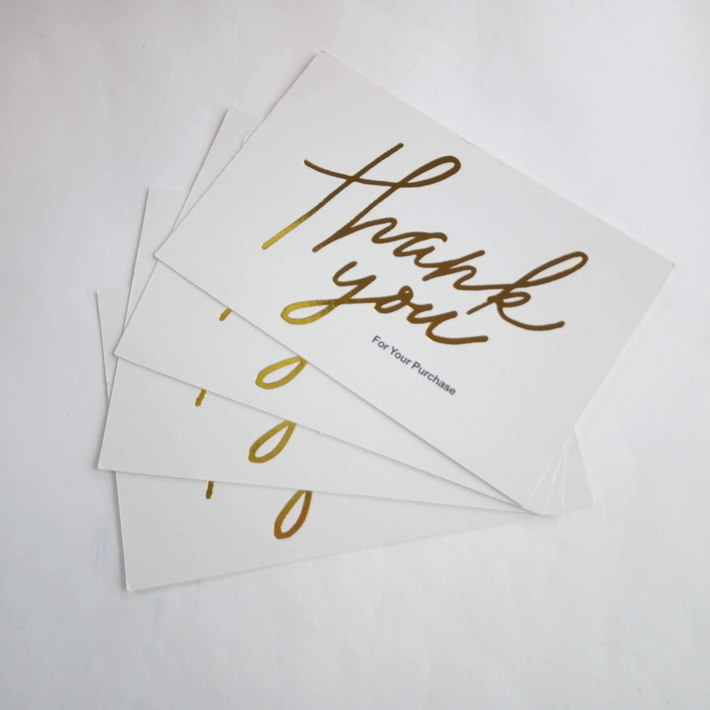 Luxury Special paper Custom Gold Foil Birthday Card Bulk Thank You Card Greeting Cards