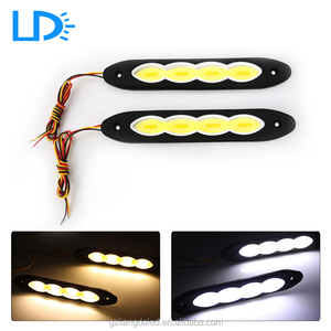 12 mois garantie flexible led cob orange couleur drl éteindre les lumières - Product Image 4
