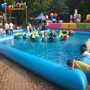 Grande gonfiabile piscina galleggiante gonfiabile barca di nuoto piscina per i bambini - Product Image 1