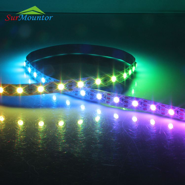 Pixel 5050 60D Addressable RGB Magic DC 5V Running RGBW LED Strip With Controller