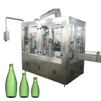 Automatic Sealing Capping Bottling Carbonated Juice Wine Beverage Glass Bottle Beer Filling Machine