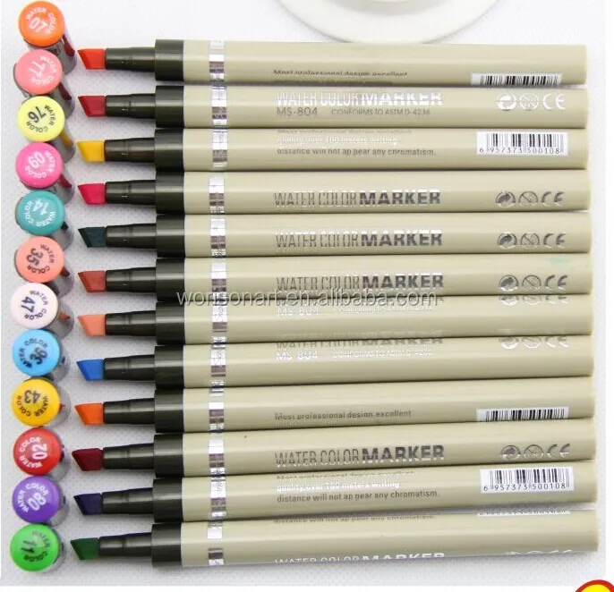 88 สี waterbased Sketch Art MARKER designer เครื่องหมายเสื้อผ้าออกแบบ MARKER ปากกา