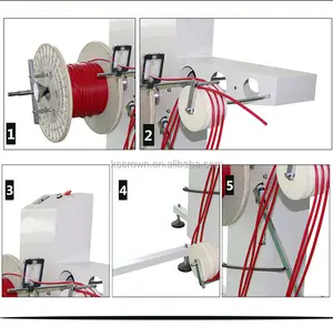 Suzhou Maschinen Spool Rolle Power Kabel Draht Feeder Maschine Kabel Fütterung Werkzeug