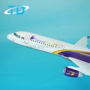 Cambodia Angkor Airlines <span class=keywords><strong>A321</strong></span> 44.5cm โมเดลรถโดยสารประจำทางเรซิ่น - Product Image 6