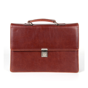 2018 viajes de ordenador portátil de cuero genuino para hombre negocios bolsa maletín - Product Image 1