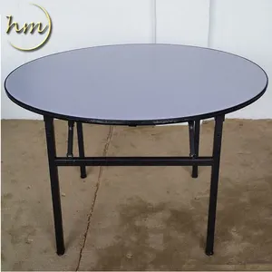 低价批发 6 英尺折叠圆形胶合板 table 桌