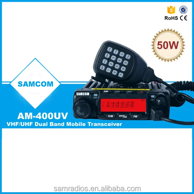 سامكوم AM-400UV <span class=keywords><strong>VHF</strong></span> 50W/ UHF 40W تاكسي موبايل راديو