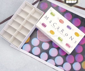 Bán buôn tùy chỉnh thiết kế in logo Macarons hộp với chèn có thể gập lại bánh cookie Bánh Mì Bánh Ngọt Bánh rán Macaron bao bì hộp - Product Image 3