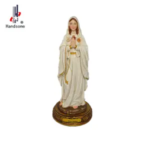 Großhandel Weihnachts geschenk Vintage hoch gesegnet stehende Jungfrau Maria Harz Statuen