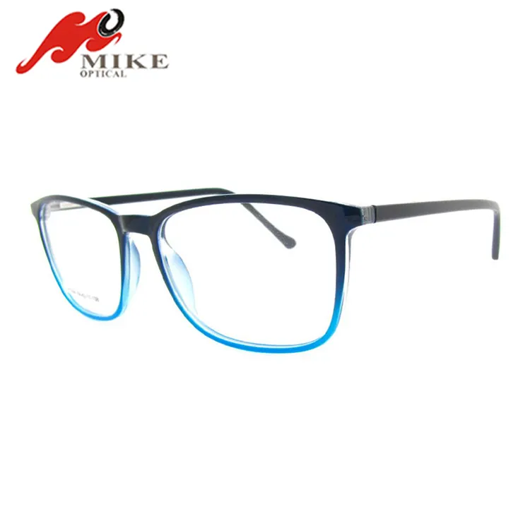 最新のファンシースペクタクルプログレッシブブルー光学フレームファッションスタイルのメガネ