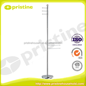 Pristine OEM Cast Iron <b>Towel</b> <b>Rack</b> Heater Chrome Finish Modern Design Movable Bath Household <b>Storage</b> Standing Housewares Direct - Product Image 6