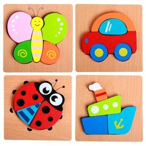 Câu Đố Bằng Gỗ Dễ Thương Động Vật Phim Hoạt Hình Thông Minh Trẻ Em Món Quà Giáo Dục Brain Teaser Trẻ Em Trò Chơi Ghép Hình Câu Đố - Product Image 3