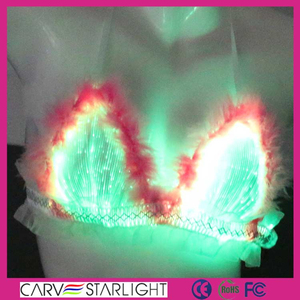 Luz de fibra óptica luminosa led para mujer girls mujeres con estilo sujetador y la ropa interior - Product Image 2