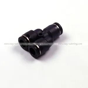 6mm neumática Bloqueo de deslizamiento rápido y conector y neumático tee ajuste para hydro-neumática tecnología