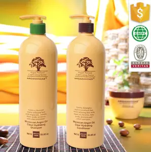 African Natural Best Cosmetic Hair Care Organic Argan Oil Curly Hair Shampoo And Conditioner Set