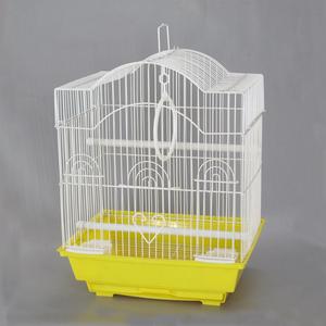 Cage à oiseaux antique Aier de haute qualité, bleu et blanc, écologique, facile à assembler, 30x23x39cm, motif animal en fer, plateaux en plastique - Product Image 2